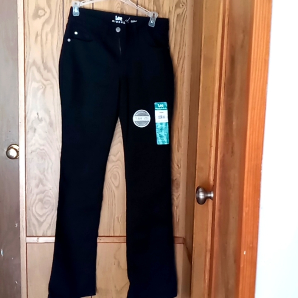 Black midrise bootcut Lee jeans